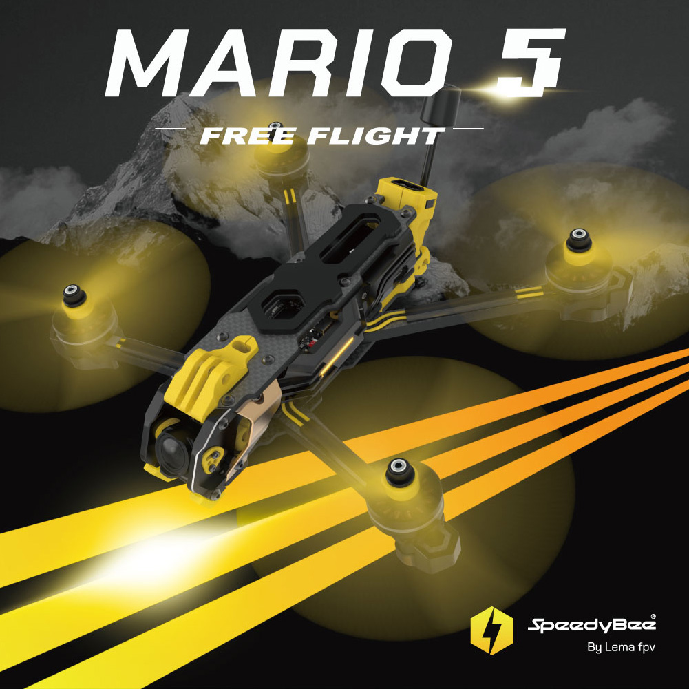 SpeedyBee Mario 5 Frame 5 inch - Foxeer Reaper Extreme 2.5W Vtx review and price