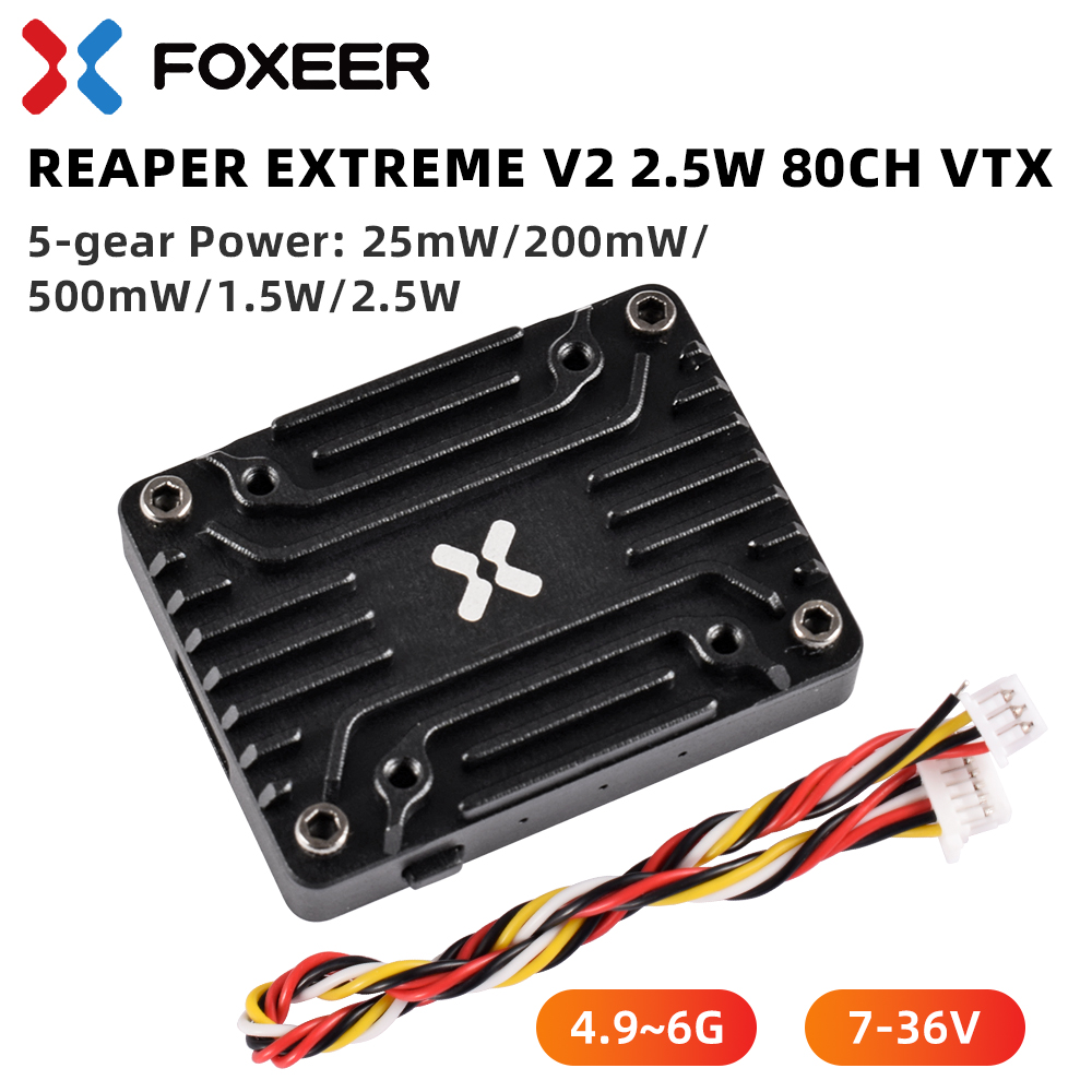 (super discount) Foxeer 4.9-6G - Foxeer Reaper Extreme 2.5W Vtx review and price